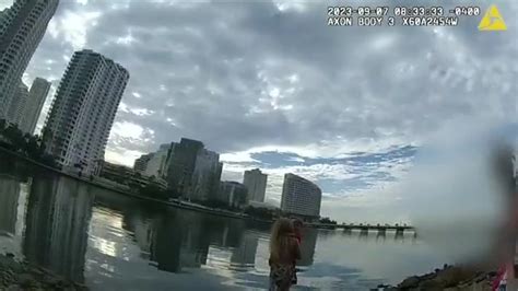 Bodycam video shows officers arresting woman who went into Biscayne Bay with 3-year-old nephew